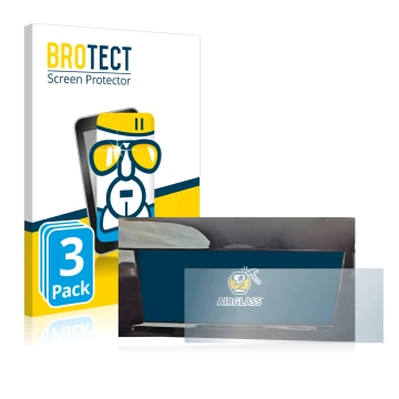 Front side of a product packaging with the brand logo BROTECT. Next to it is the device Opel Astra L 2022 Digital Cockpit show
