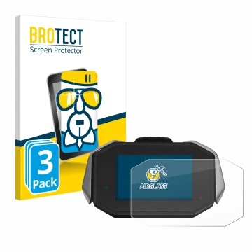 Front side of a product packaging with the brand logo BROTECT. Next to it is the device MV Agusta Dragster RC TFT shown with t