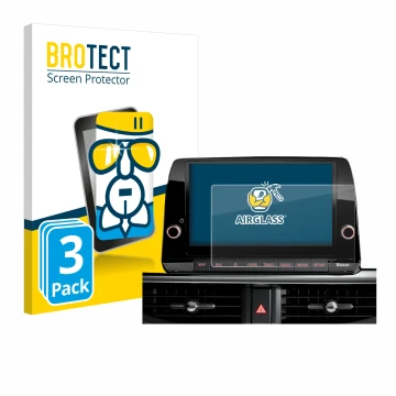 Front side of a product packaging with the brand logo BROTECT. Next to it is the device Kia Picanto 2022 8