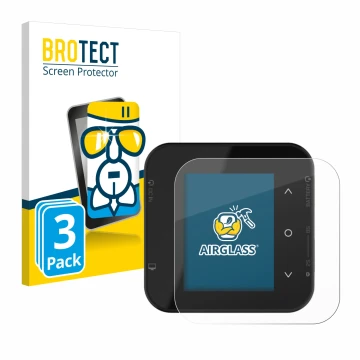 Front side of a product packaging with the brand logo BROTECT. Next to it is the device ISDT Air8 shown with the corresponding