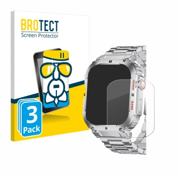 Front side of a product packaging with the brand logo BROTECT. Next to it is the device LIGE K-57 1.96