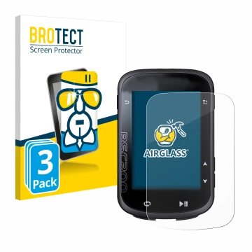 Front side of a product packaging with the brand logo BROTECT. Next to it is the device igpsport BSC200 shown with the corresp