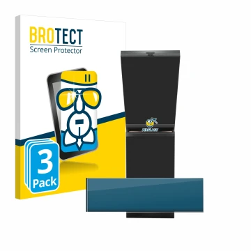 Front side of a product packaging with the brand logo BROTECT. Next to it is the device ASUS ROG Zephyrus Duo 16 2023 (ONLY To