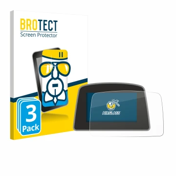 Front side of a product packaging with the brand logo BROTECT. Next to it is the device PowaKaddy C2i shown with the correspon