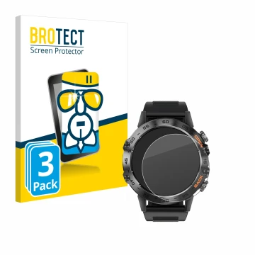 Front side of a product packaging with the brand logo BROTECT. Next to it is the device LIGE BW1846A 1.39
