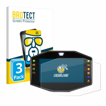 Front side of a product packaging with the brand logo BROTECT. Next to it is the device Suzuki V-Strom 1050DE 2020-2022 shown 