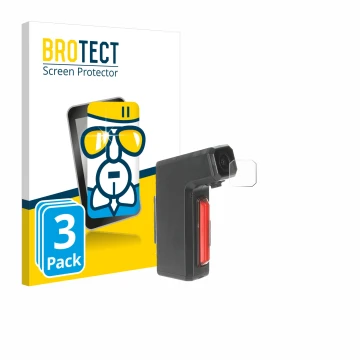 Front side of a product packaging with the brand logo BROTECT. Next to it is the device Tooo Cycling DVR80 shown with the corr
