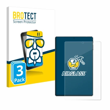 Front side of a product packaging with the brand logo BROTECT. Next to it is the device Simplori M107 shown with the correspon