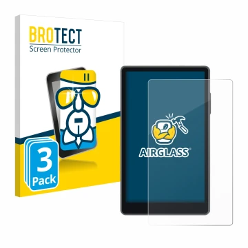 Front side of a product packaging with the brand logo BROTECT. Next to it is the device Keystone 3 Pro shown with the correspo