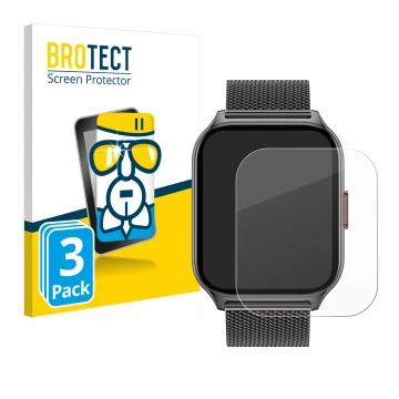 Front side of a product packaging with the brand logo BROTECT. Next to it is the device Popglory P95 2