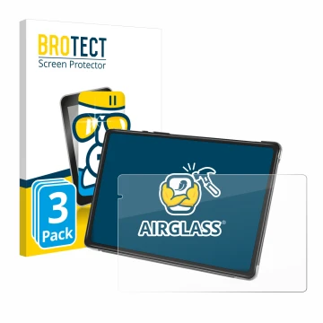 Front side of a product packaging with the brand logo BROTECT. Next to it is the device Yestel T13 shown with the correspondin