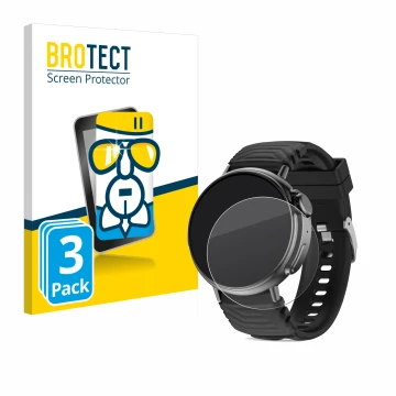Front side of a product packaging with the brand logo BROTECT. Next to it is the device AMZSA GT88 shown with the correspondin