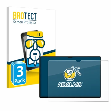 Front side of a product packaging with the brand logo BROTECT. Next to it is the device Huawei MatePad Pro 13.2