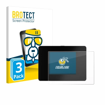 Front side of a product packaging with the brand logo BROTECT. Next to it is the device REINER SCT Authenticator mini shown wi