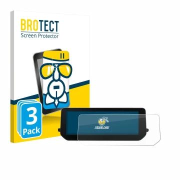 Front side of a product packaging with the brand logo BROTECT. Next to it is the device BMW CE 04 shown with the corresponding