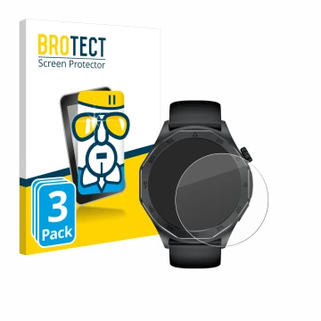Front side of a product packaging with the brand logo BROTECT. Next to it is the device Kardena Care Pro 4 Klassisch shown wit