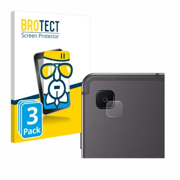 Front side of a product packaging with the brand logo BROTECT. Next to it is the device Samsung Galaxy Tab S6 Lite WiFi 2024 (