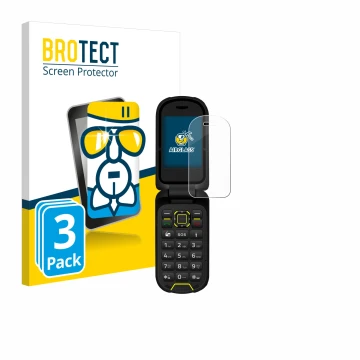 Front side of a product packaging with the brand logo BROTECT. Next to it is the device Hammer Bow LTE shown with the correspo