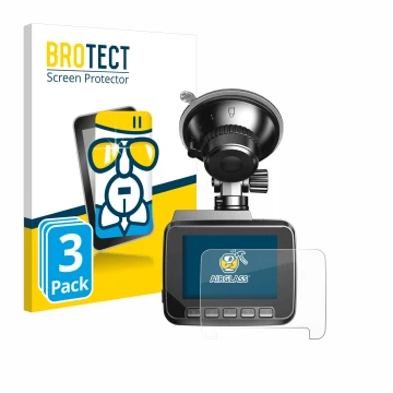Front side of a product packaging with the brand logo BROTECT. Next to it is the device Azdome IT-G63D shown with the correspo