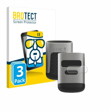 Front side of a product packaging with the brand logo BROTECT. Next to it is the device Opticon OPN-6000 (Display) shown with 