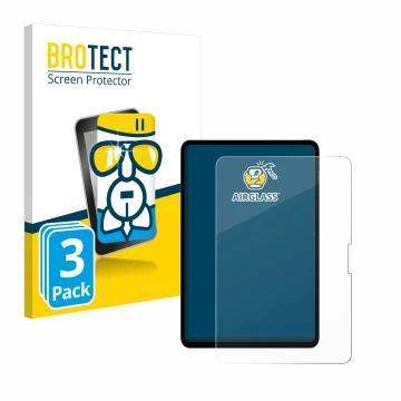 Front side of a product packaging with the brand logo BROTECT. Next to it is the device Apple iPad Pro 13