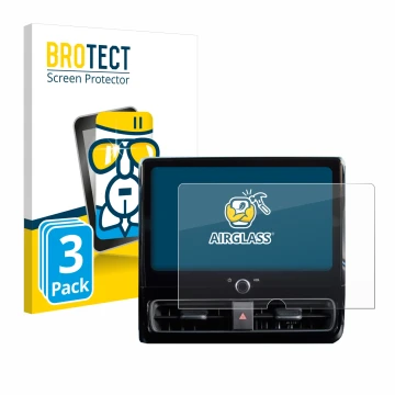 Front side of a product packaging with the brand logo BROTECT. Next to it is the device Toyota Yaris 2024 shown with the corre