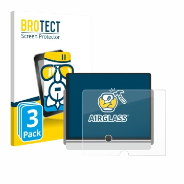 Front side of a product packaging with the brand logo BROTECT. Next to it is the device Lexus LBX 2024 shown with the correspo