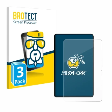 Front side of a product packaging with the brand logo BROTECT. Next to it is the device Oukitel OT5S shown with the correspond