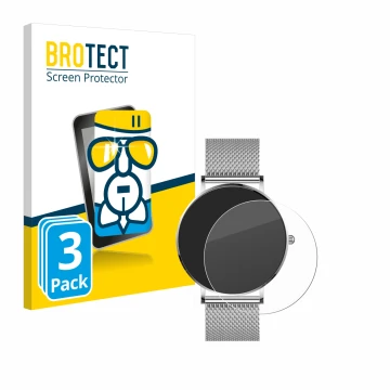 Front side of a product packaging with the brand logo BROTECT. Next to it is the device Watcho Ultra Pro shown with the corres