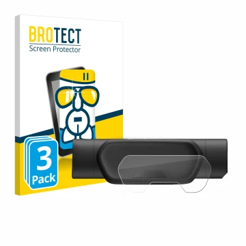Front side of a product packaging with the brand logo BROTECT. Next to it is the device Segway Ninebot eKickScooter E2 Pro sho