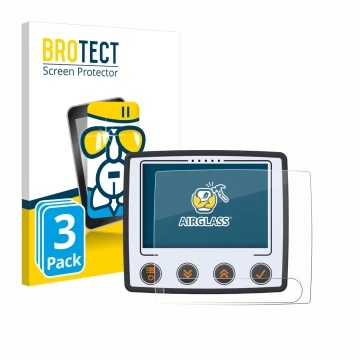 Front side of a product packaging with the brand logo BROTECT. Next to it is the device Skytraxx 5 Mini shown with the corresp