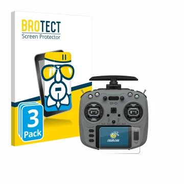 Front side of a product packaging with the brand logo BROTECT. Next to it is the device Jumper T15 shown with the correspondin