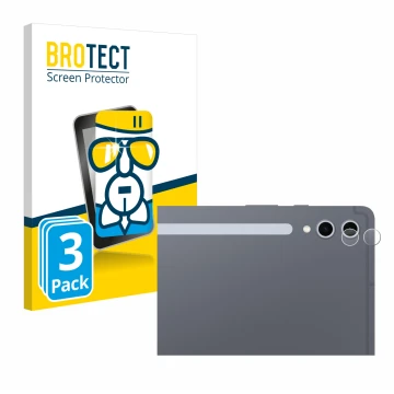 Front side of a product packaging with the brand logo BROTECT. Next to it is the device Samsung Galaxy Tab S10 Ultra WiFi (ONL