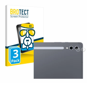 Front side of a product packaging with the brand logo BROTECT. Next to it is the device Samsung Galaxy Tab S10 Ultra 5G (ONLY 