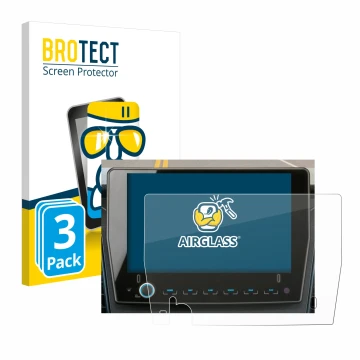 Front side of a product packaging with the brand logo BROTECT. Next to it is the device Xzent F-285 shown with the correspondi