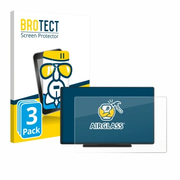 Front side of a product packaging with the brand logo BROTECT. Next to it is the device Carpuride C98 9