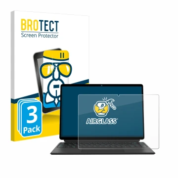 Front side of a product packaging with the brand logo BROTECT. Next to it is the device Ninkear T40 2-in-1 shown with the corr