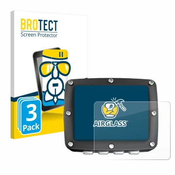 Front side of a product packaging with the brand logo BROTECT. Next to it is the device Ratio iX3M 2 Pro shown with the corres