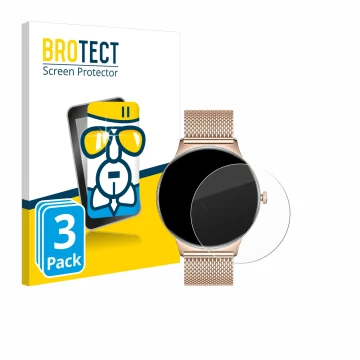 Front side of a product packaging with the brand logo BROTECT. Next to it is the device LIGE FV12 1.43