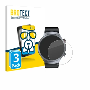 Front side of a product packaging with the brand logo BROTECT. Next to it is the device Knauermann Pro 3 Plus 2025 shown with 