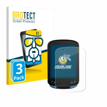 Front side of a product packaging with the brand logo BROTECT. Next to it is the device Geoid CC600 2.4