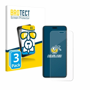 Front side of a product packaging with the brand logo BROTECT. Next to it is the device Honor Magic 7 RSR shown with the corre