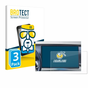 Front side of a product packaging with the brand logo BROTECT. Next to it is the device BYD Atto 3 Design 16