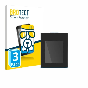 Front side of a product packaging with the brand logo BROTECT. Next to it is the device Lenovo Yoga Slim 9i Gen 10 14