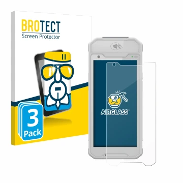 Front side of a product packaging with the brand logo BROTECT. Next to it is the device Dojo Pocket shown with the correspondi