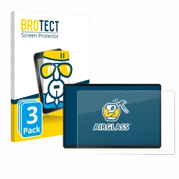 Front side of a product packaging with the brand logo BROTECT. Next to it is the device Acer Iconia X12 shown with the corresp