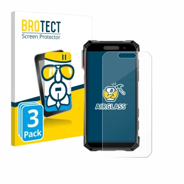 Front side of a product packaging with the brand logo BROTECT. Next to it is the device Soyes S10 Max shown with the correspon