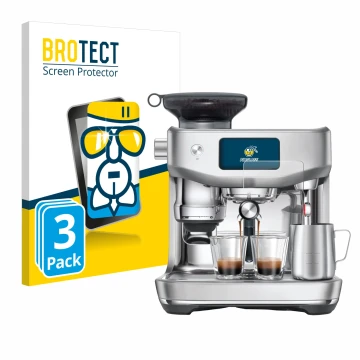 Front side of a product packaging with the brand logo BROTECT. Next to it is the device Sage the Oracle Jet shown with the cor