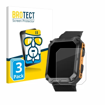 Front side of a product packaging with the brand logo BROTECT. Next to it is the device Stahlgear Thor shown with the correspo
