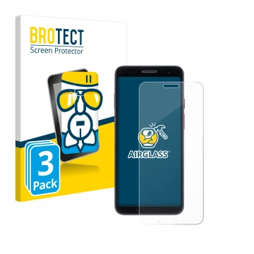 Front side of a product packaging with the brand logo BROTECT. Next to it is the device Honeywell CT37 shown with the correspo